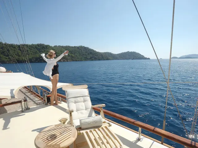 Yacht Mare Nostrum deck