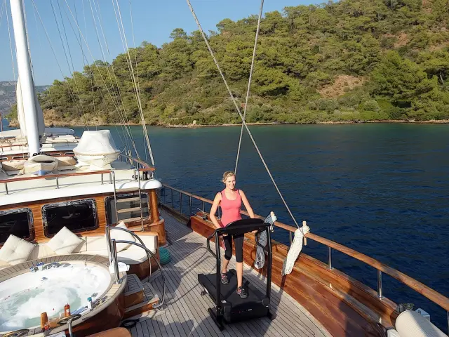 Yacht Mare Nostrum deck