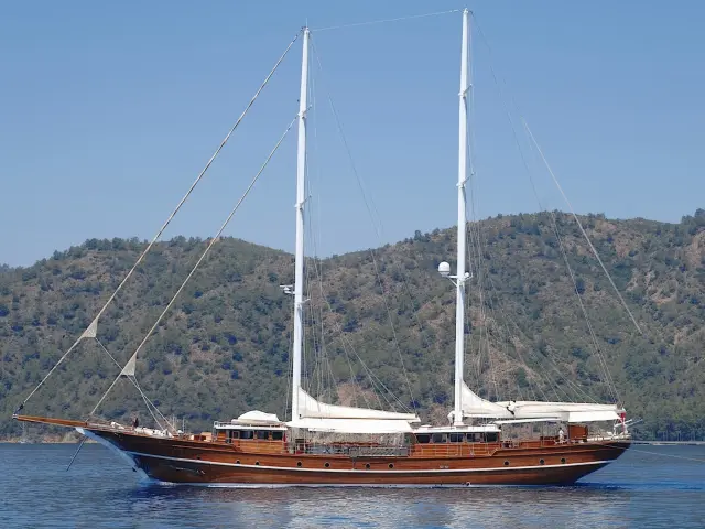 Yacht Mare Nostrum side profile