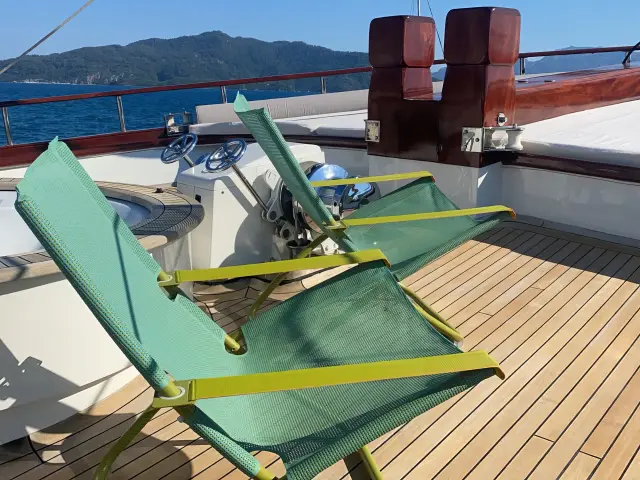 Yacht Mare Nostrum deck