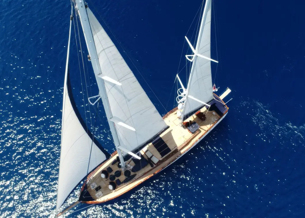 Yacht Voyage aerial view