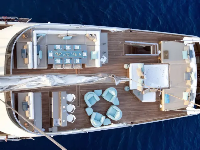 Yacht Mermaid aerial view