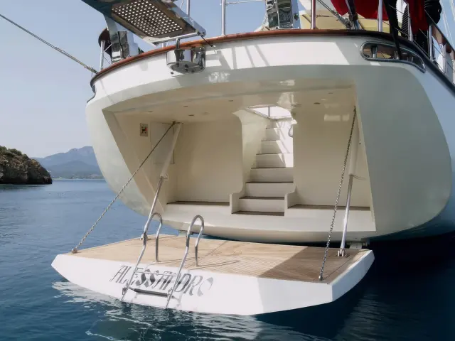 Yacht Alessandro back view