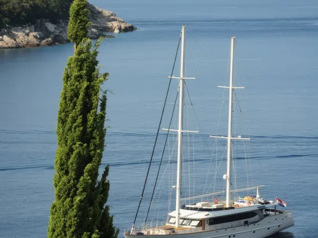 Yacht Navilux aerial view