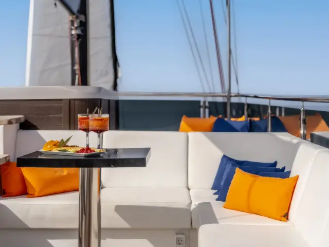 Yacht Santa Clara deck