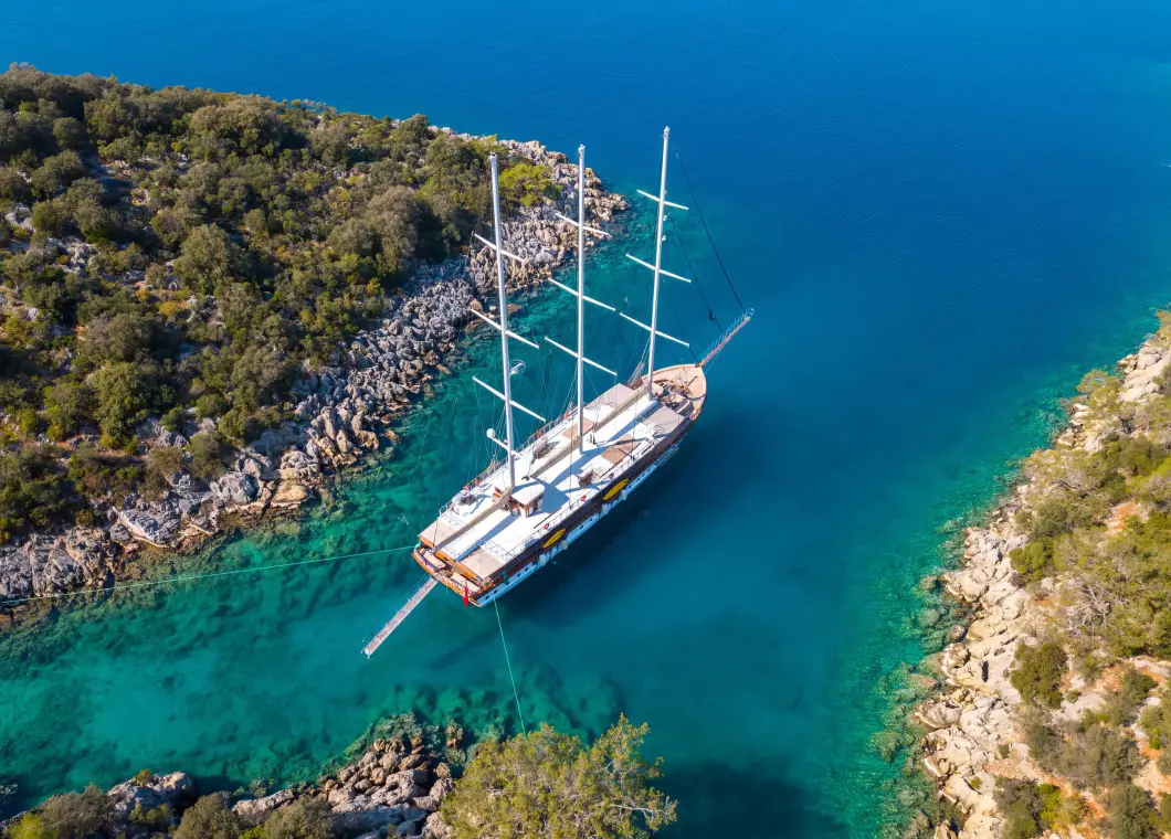 Yacht Admiral aerial view