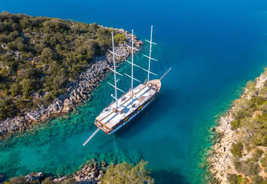 Yacht Admiral aerial view
