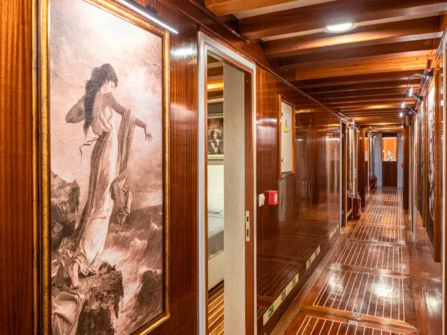 Yacht Boreas hallway