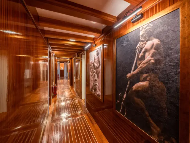 Yacht Boreas hallway