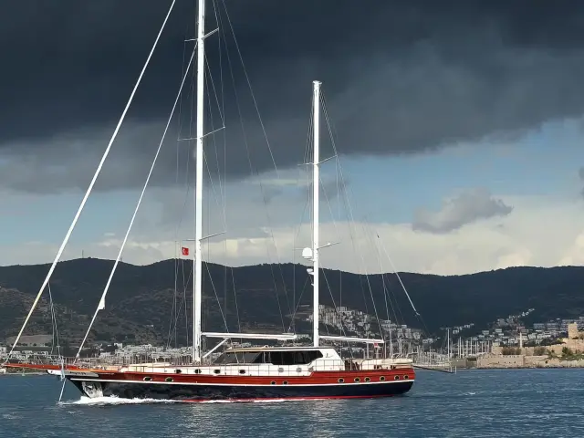 Yacht Dragon Fly side view