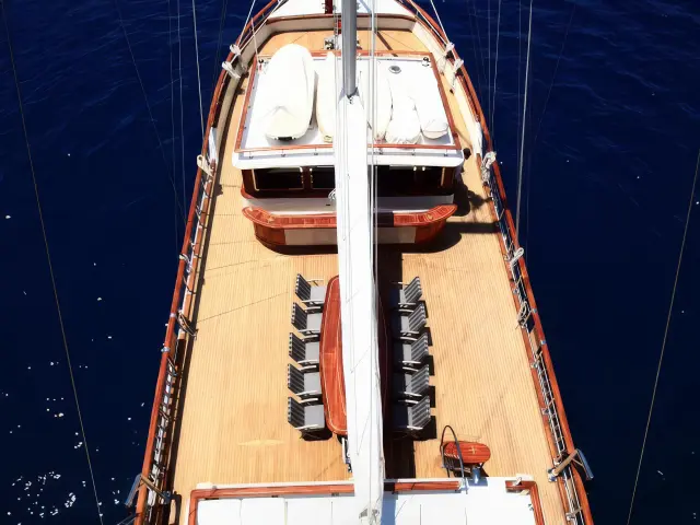 Yacht Nurten A aerial view