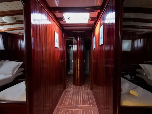 Yacht Erato hallway