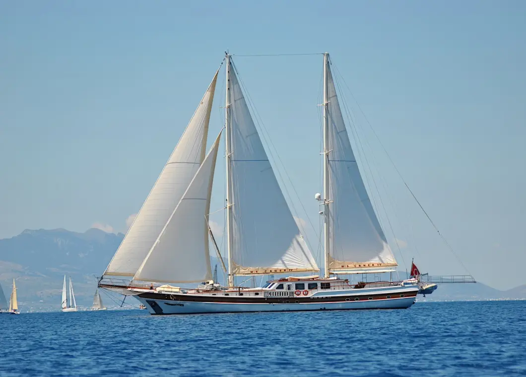 Yacht Caner IV sailing