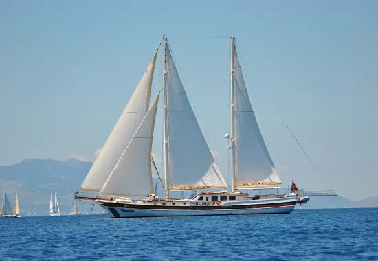 Yacht Caner IV sailing