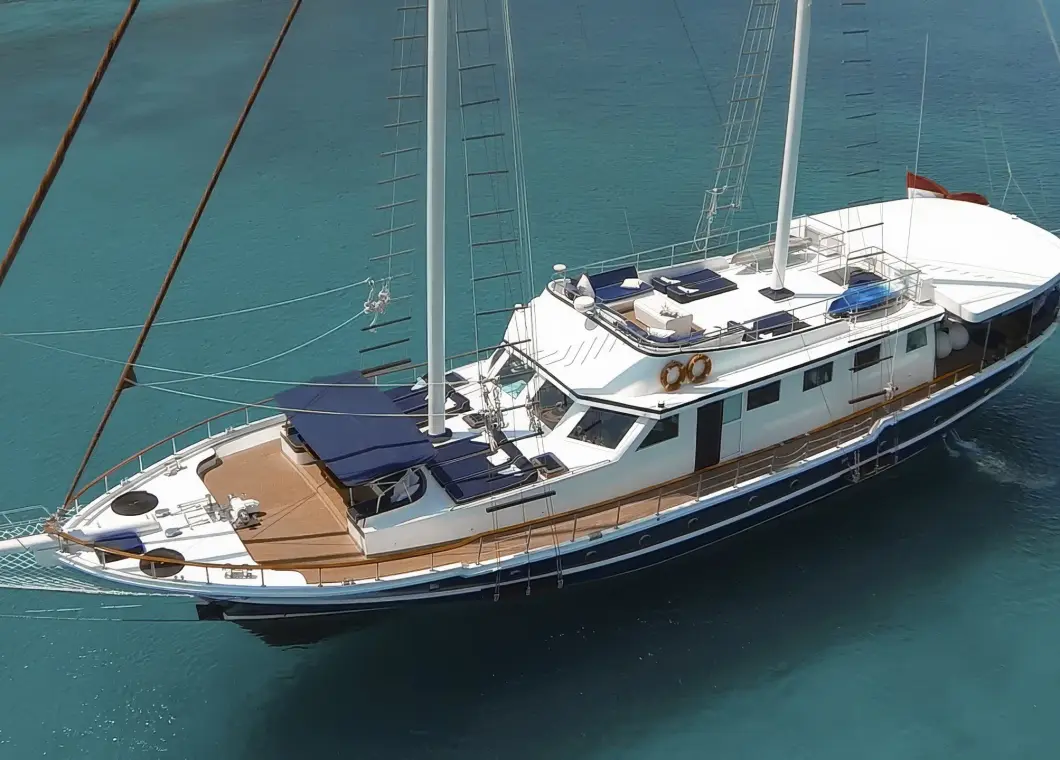Yacht Aurum aerial view