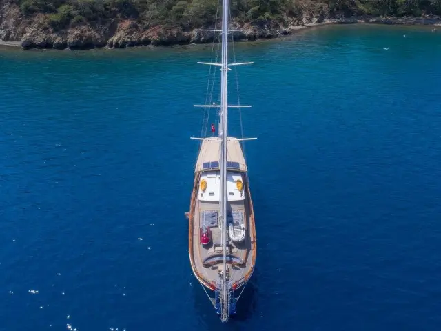 Yacht Sema Tuana aerial view