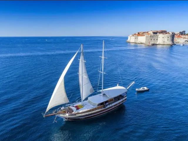 Yacht Allure aerial view
