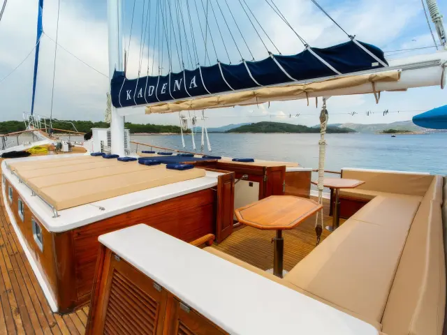 Yacht Kadena deck