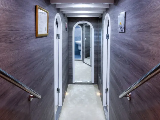 Yacht Andjeo hallway