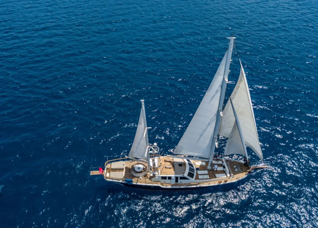 Yacht Luja aerial view