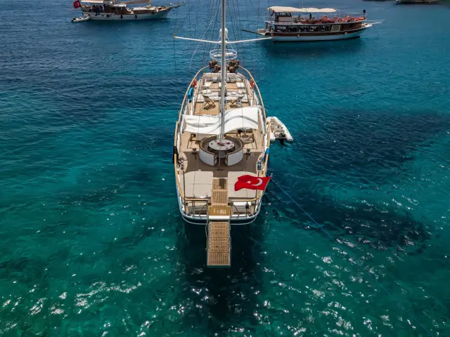 Yacht Luja back view