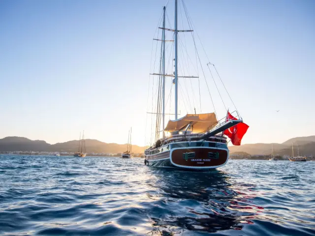 Yacht Grande Mare back view