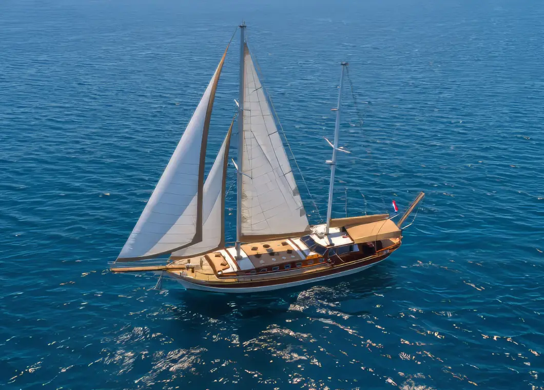 Yacht Angelica aerial view