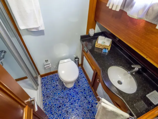 Yacht Carpe Diem 7 cabin bathroom