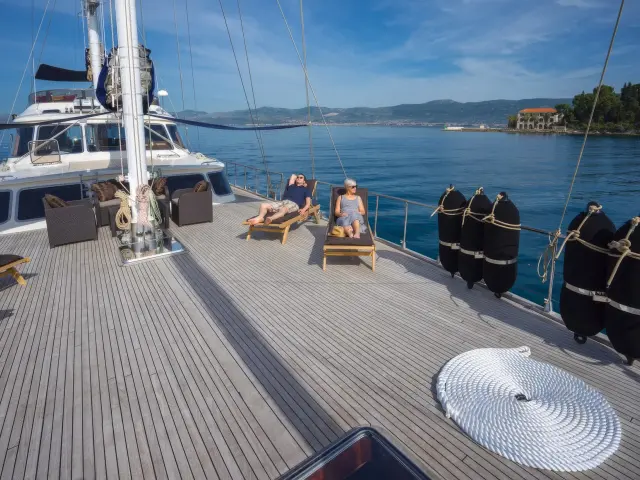 Yacht Alba deck