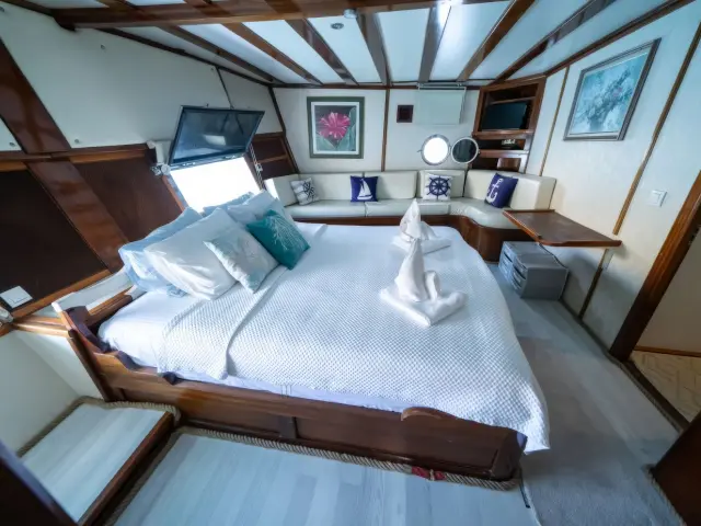 Yacht White Swan cabin