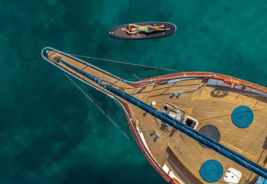 Yacht Smart Spirit aerial view