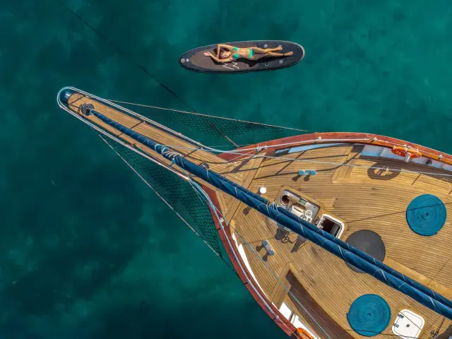 Yacht Smart Spirit aerial view