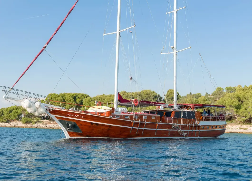 Yacht Croatia side view