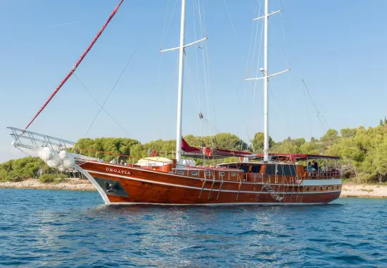 Yacht Croatia side view