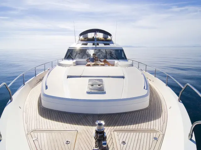 Yacht Catherine deck