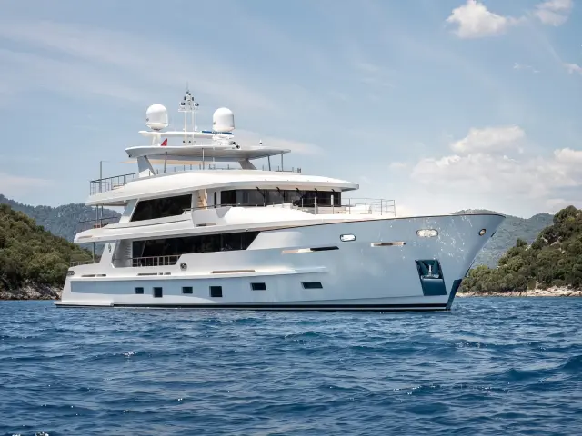 Yacht Sunrise side view