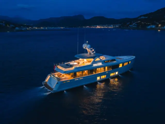 Yacht Calypso I aerial view