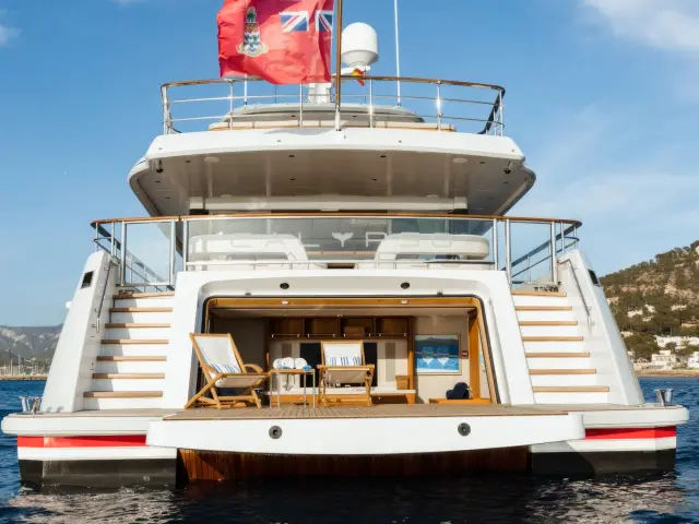 Yacht Calypso I back view