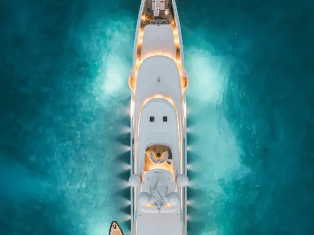 Yacht Moca aerial view