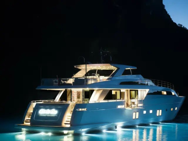 Yacht Morning Star back view