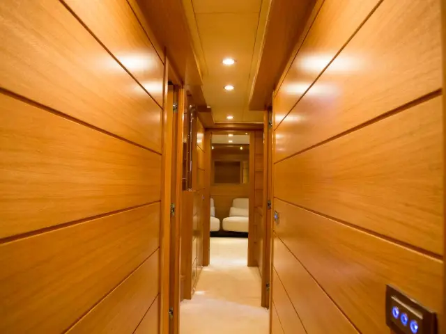 Yacht Panfeliss hallway
