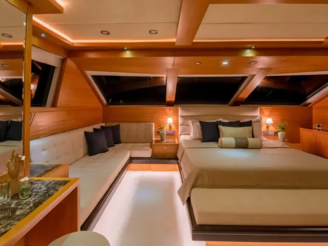 Yacht Panfeliss cabin