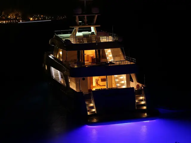 Yacht Ottawa IV on anchor