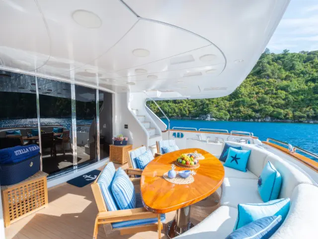 Yacht Stella Fiera aft