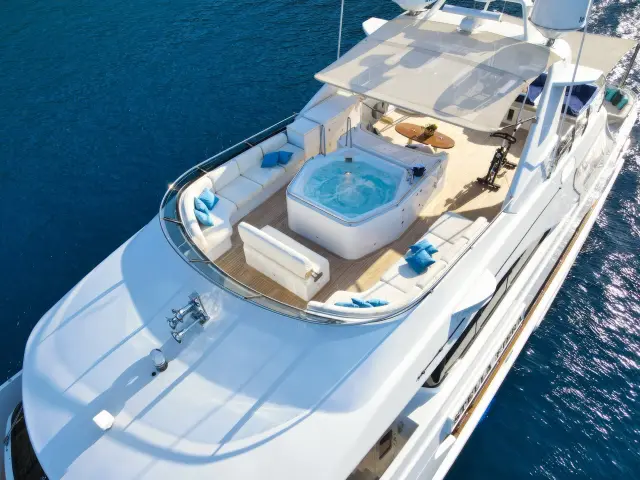 Yacht Stella Fiera aerial view