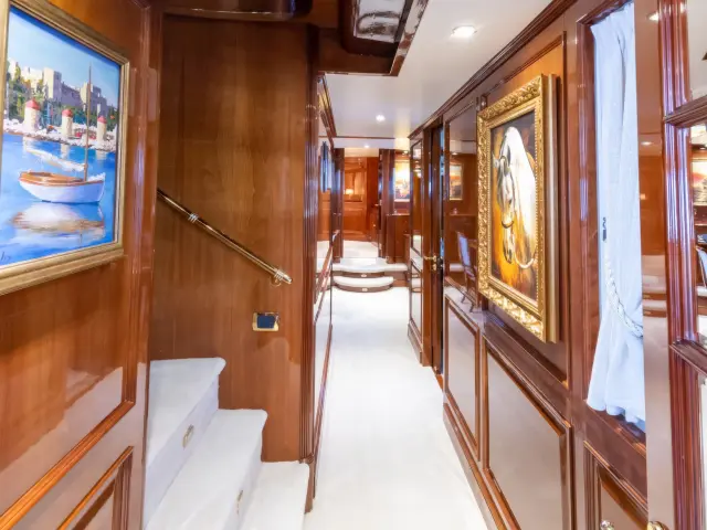 Yacht Stella Fiera hallway