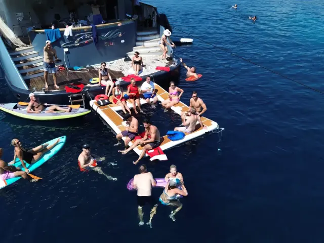 Yacht Bella back view