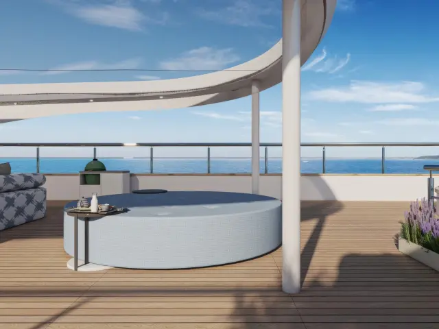 Yacht Bella flybridge