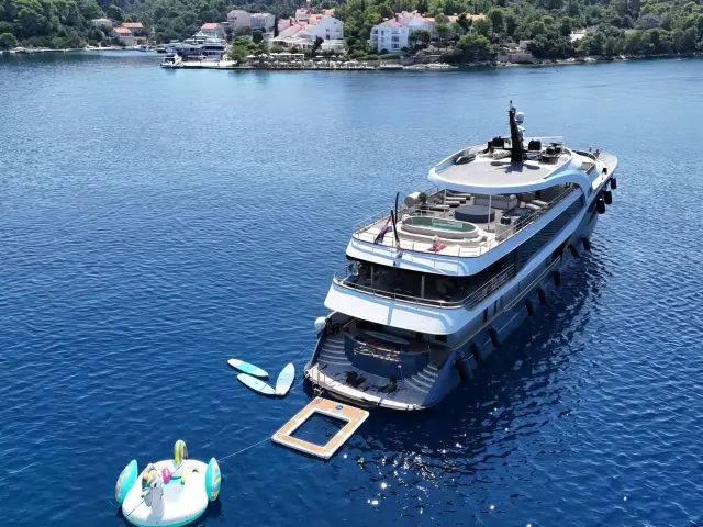 Yacht Bella back view