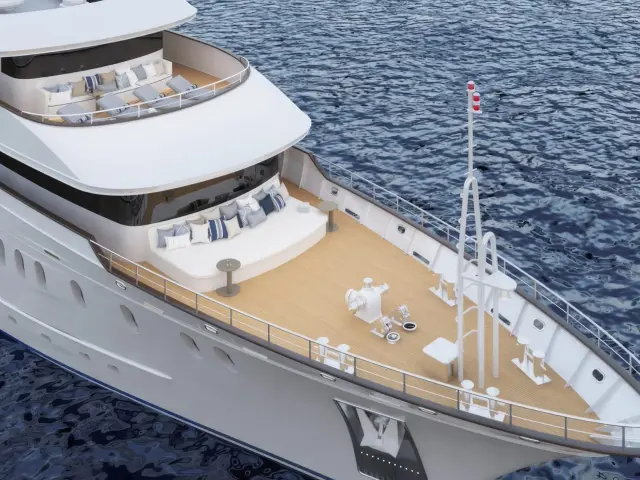 Yacht Alfa Mario aerial view